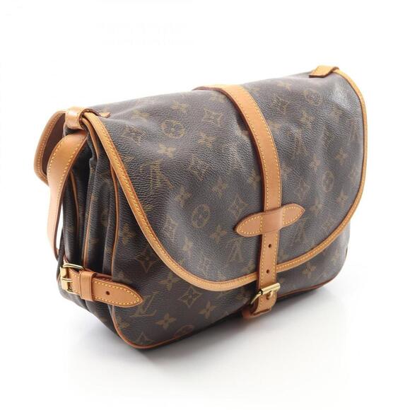 LOUIS VUITTON Brown Monogram Leather Shoulder Bag - Picture 2 of 9